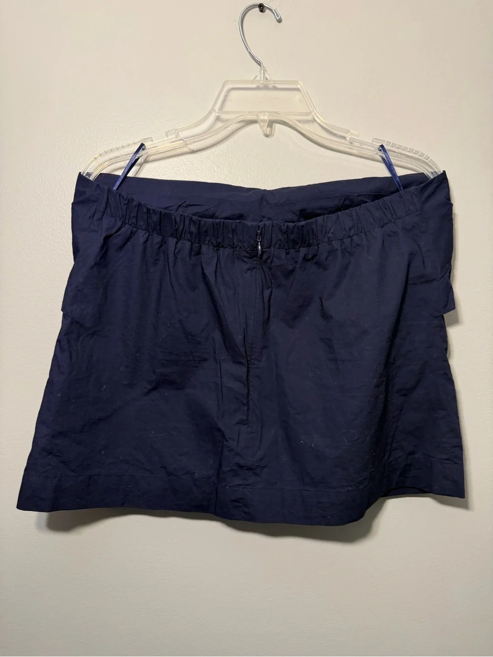 J. Crew Navy Strapless Twist-Front Top